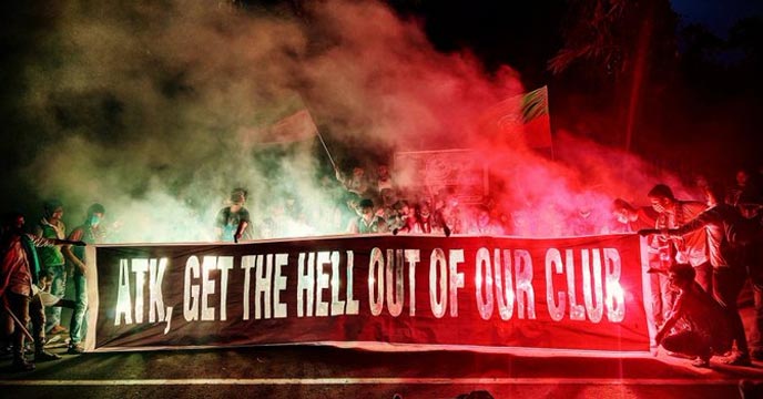Mohun bagan Protest