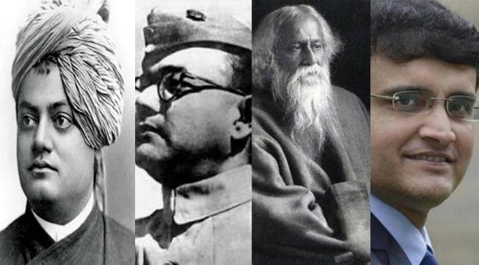 Sourav Netaji Vivekananda Rabindranath