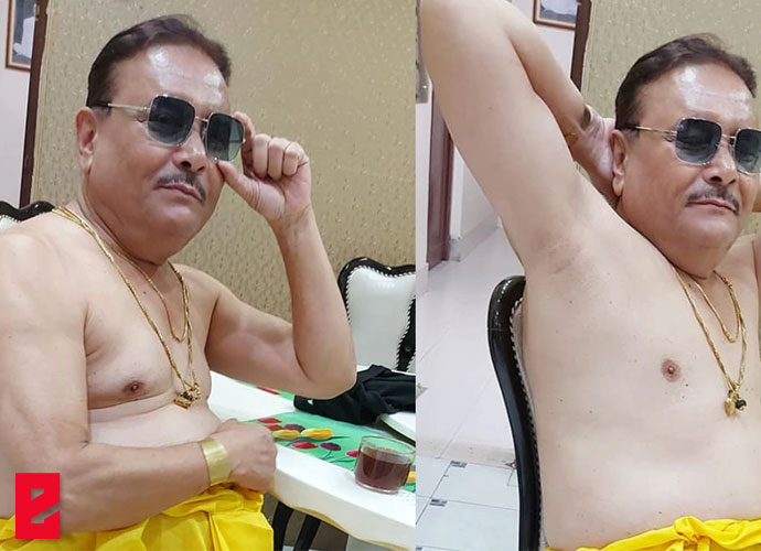 ‘ওহ লাভলি’: পরনে হলুদ ধুতি আর খালি শরীরে সোশাল মিডিয়ায় মদন-ঝড় 1 madan mitra