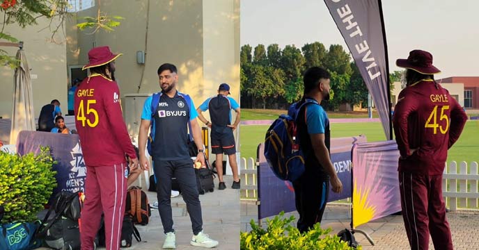 Gayle and Dhoni