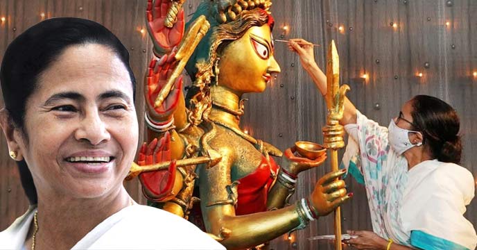 Mamata banerjee Durga Puja ekolkata24