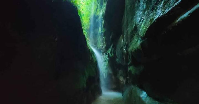 hidden canyon adjacent to Siliguri