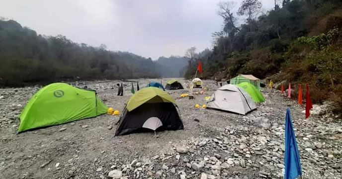 hidden canyon adjacent to Siliguri