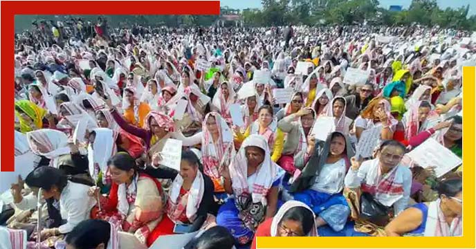 anti-CAA movement in Assam roared