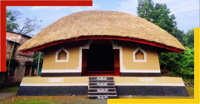 বাগনানের গ্রামে চন্ডীমন্ডপ, শতবর্ষের দোরগোড়ায় ঐতিহ্যবাহী সর্বজনীন কালীপুজো 1 Chandi mandap the theme