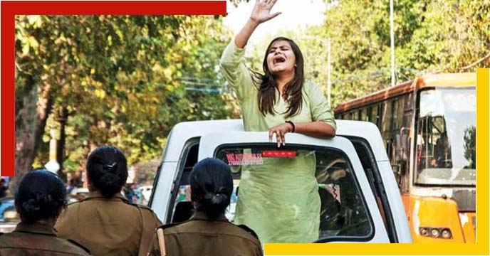 ABVP-AISA clashed again at JNU premises