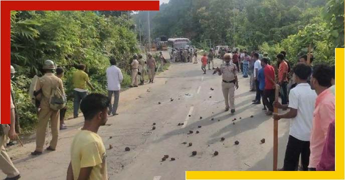 mizoram border clash assam and Meghalya