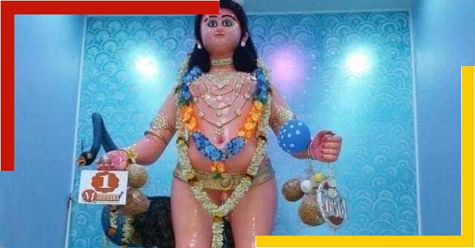 Naked Kartik is worshiped in Katwa