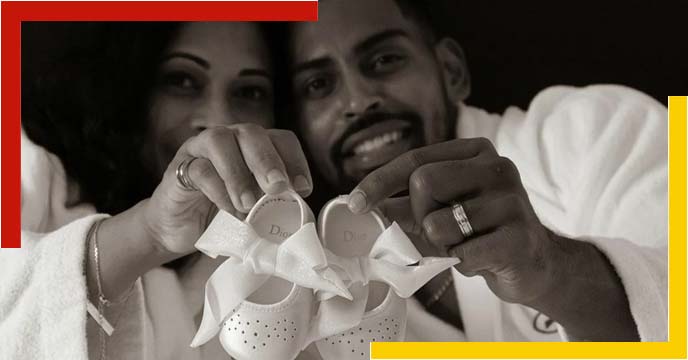 roy krishna with wife
