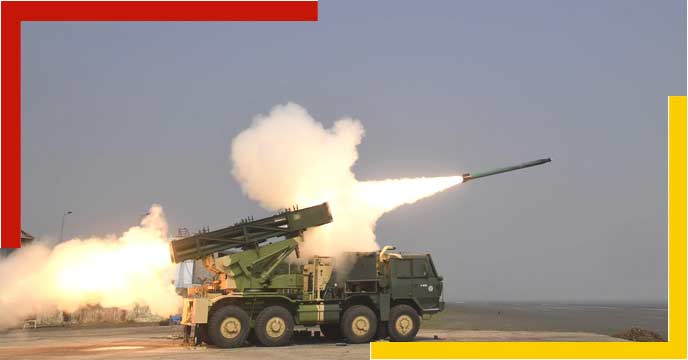 Pinaka rocket luncher system