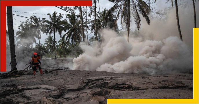 Semeru volcano