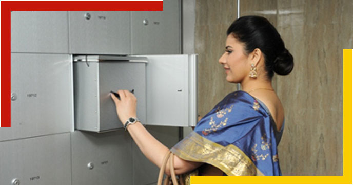 Putting valuables in a bank locker