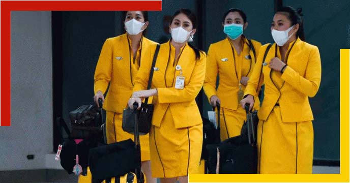 covid indian air hostess