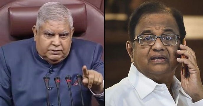 Dhankhar Takes Aim at Chidambaram