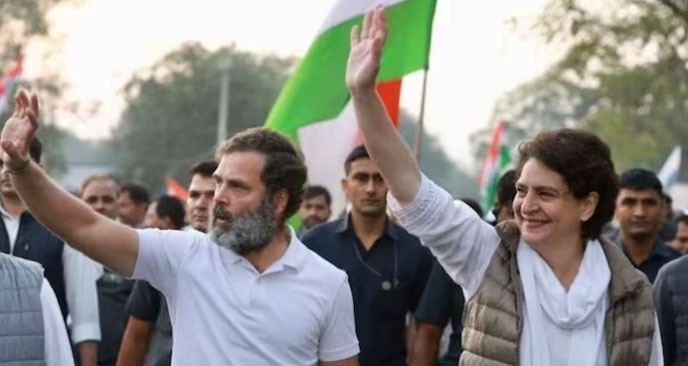 विधानसभा चुनाव से पहले राहुल-प्रियंका का बस यात्रा 1 Rahul Gandhi Priyanka