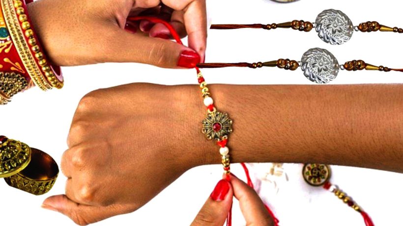 gold rakhi