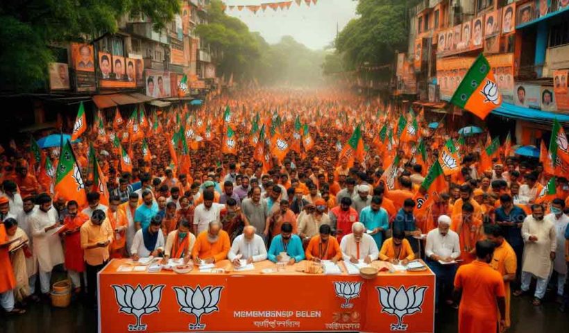 BJP Begins Bengal Membership Drive, Aims to Cover 60,000 Booths with '7 T Strategy