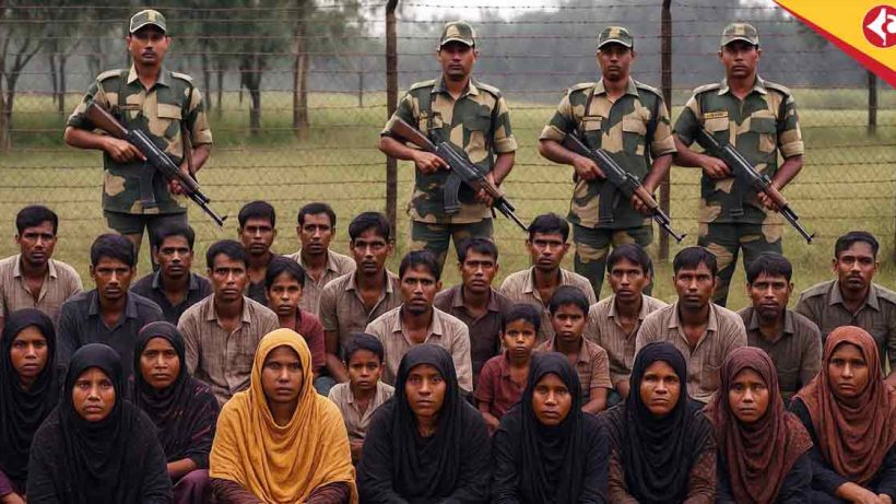 Baduria Police Detain 22 Rohingya Intruders at India-Bangladesh Border