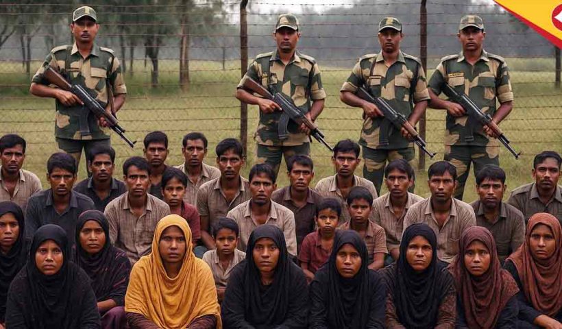 Baduria Police Detain 22 Rohingya Intruders at India-Bangladesh Border