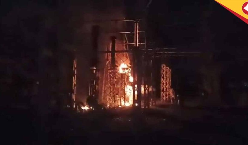 Massive Fire at Khagrabari Power Station Leaves Cooch Behar in DarknessKhagrabari power station fire