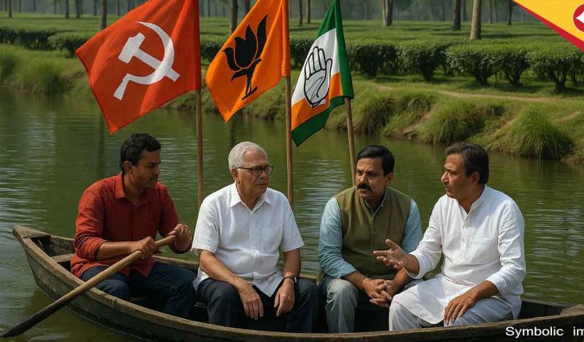 Jalpaiguri Tea Belt , CPI(M,) BJP ,Congress ,Trinamool ,Matiali Cooperative Election