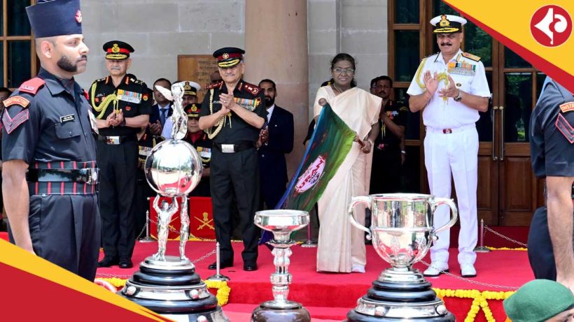 President of India Droupadi Murmu unveils Trophies of Durand Cup 2025 Tournament President of India Droupadi Murmu unveils Trophies of Durand Cup 2025 Tournament